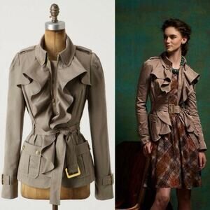 Anthropologie Elevenses Femme Ruffle Jacket